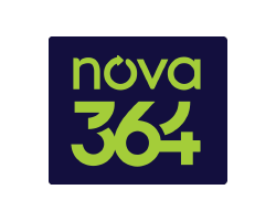 Logotipo da CNL Novo Litoral em azul, verde e amarelo.